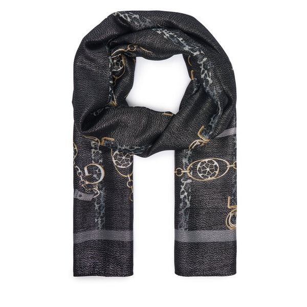 Szal Guess. Czarne szaliki Guess, z aplikacjami. Za 154.99 zł.