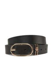 Tommy Hilfiger Pasek Damski Feminine 2.5 AW0AW17494 Czarny. Czarne paski TOMMY HILFIGER, bez wzorów, ze skóry. Za 219.99 zł.