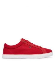 Tommy Hilfiger Tenisówki Th Low Vulc FW0FW09390 Czerwony. Czerwone trampki TOMMY HILFIGER, bez wzorów, z materiału, bez zapięcia. Za 329.99 zł.