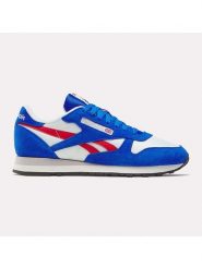 Reebok Skórzane sneakersy "Classic Leather" w kolorze niebieskim rozmiar: 39. Niebieskie trampki Reebok, bez wzorów, bez zapięcia. Za 274.75 zł.