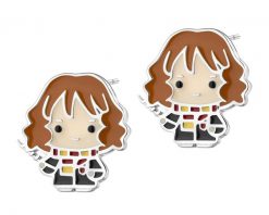 Kolczyki srebrne z emalią - Harry Potter, Hermiona Granger, Warner Bros. Discovery. Szare kolczyki Apart, srebrne. Za 209.00 zł.
