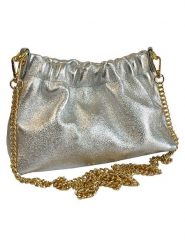 ORE10 Torebka w kolorze srebrnym - 23 x 14 x 8 cm rozmiar: onesize. Szare torby na ramię ORE10, bez wzorów, z materiału, na ramię, bez dodatków. Za 145.26 zł.