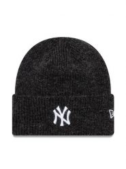 New Era Czapka NEW ERA-Wide Cuff Bean Szary. Szare czapki New Era, bez wzorów, z materiału. Za 149.99 zł.