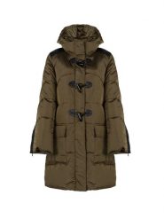 Pinko Parka "Rocky 1" | 1N13BY Y74T | Kobieta | Wojskowa Zieleń. Zielone parki Pinko, s, z materiału, eleganckie, z kapturem. W wyprzedaży za 849.00 zł.