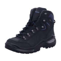 Buty trekkingowe damskie Lowa Renegade Evo Mid Gtx. Czarne trekkingi Lowa, z materiału, za kostkę. Za 978.70 zł.