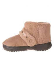 Crocs Botki "Classic Unfurgettable" w kolorze beżowym rozmiar: 38/39. Brązowe botki Crocs, bez wzorów, z materiału, bez obcasa, bez zapięcia. Za 189.95 zł.