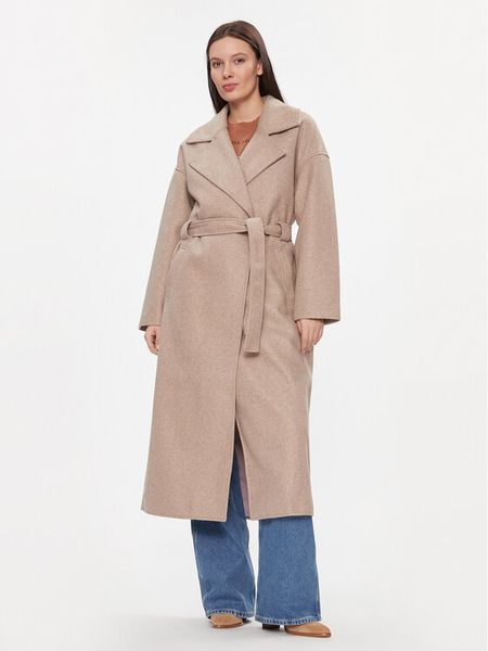 ONLY Płaszcz przejściowy 15292812 Beżowy Regular Fit. Brązowe płaszcze Only, l, bez wzorów, z syntetyku, bez kaptura. Za 449.99 zł.