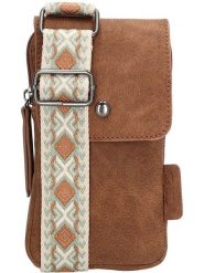 Beagles Torebka "Malaga" w kolorze jasnobrązowym na telefon - 11 x 20 x 2 cm rozmiar: onesize. Brązowe torby na ramię Beagles, bez wzorów, z materiału, przez ramię, małe, bez dodatków. Za 56.99 zł.