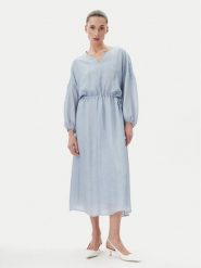 Bruuns Bazaar Sukienka letnia Sinapsis Cata BBW4441 Niebieski Loose Fit. Niebieskie sukienki Bruuns Bazaar, na lato, bez wzorów, z wiskozy, bez kołnierzyka, bez ramiączek. Za 629.99 zł.