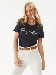 Tommy Hilfiger T-Shirt Heritage Graphic Tee WW0WW24967 Granatowy Regular Fit. Niebieskie t-shirty TOMMY HILFIGER, xs, bez wzorów, z bawełny, bez kołnierzyka, bez ramiączek. Za 99.99 zł.