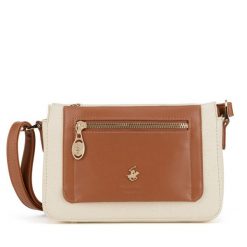 Torebka Beverly Hills Polo Club. Brązowe listonoszki Beverly Hills Polo Club, bez wzorów, bez dodatków. Za 179.99 zł.