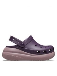 Crocs Klapki Classic Crush Clog 207521 Fioletowy. Fioletowe klapki Crocs, bez wzorów, z tworzywa sztucznego, bez obcasa. Za 319.99 zł.
