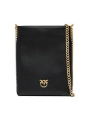 PINKO Torebka Flat Satchel AI 25-26 PCPL 105352 A0QO Czarny. Czarne torebki klasyczne Pinko, bez wzorów, ze skóry, bez dodatków. Za 1,059.00 zł.