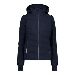 Kurtka puchowa damska z kapturem i zamkiem CMP. Niebieskie kurtki narciarskie CMP, l, bez wzorów, z puchu, z kapturem, narciarskie. W wyprzedaży za 835.50 zł.