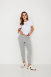 SPODNIE LENA SZARY MELANŻ M - Flawless. Szare spodnie dresowe Flawless, m, bez wzorów, z bawełny. Za 297.00 zł.