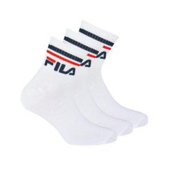 Fila Unisex Skarpetki Quarter 3-Pak Białe Rozmiar 35-38. Białe skarpety Fila, bez wzorów. Za 79.99 zł.