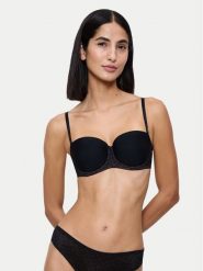 Triumph Biustonosz bardotka Signature Sheer 10224861 Czarny. Czarne biustonosze Triumph, bez wzorów, z syntetyku. Za 189.99 zł.