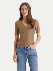 Marciano Guess T-Shirt 5RGP22 6311A Beżowy Regular Fit. Brązowe t-shirty Marciano Guess, xl, z aplikacjami, z syntetyku, bez kołnierzyka, bez ramiączek. Za 529.99 zł.