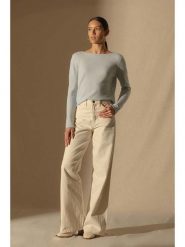 Perfect Cashmere Kaszmirowy sweter "Megan" w kolorze błękitnym rozmiar: M. Niebieskie swetry Perfect Cashmere, m, bez wzorów, z kaszmiru, bez ramiączek. Za 355.78 zł.