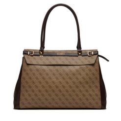 Torebka Guess. Brązowe torebki klasyczne Guess, z aplikacjami, bez dodatków. Za 489.99 zł.