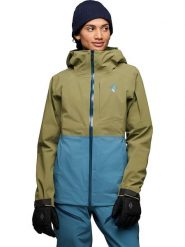 Black Diamond Kurtka hardshellowa "Recon" w kolorze zielono-błękitnym rozmiar: L. Niebieskie kurtki sportowe Black Diamond, l, bez wzorów, bez kaptura, outdoorowe. Za 838.53 zł.