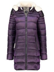 Geographical Norway Płaszcz pikowany "Carenne" w kolorze fioletowym rozmiar: S. Różowe płaszcze Geographical Norway, s, bez wzorów, bez kaptura. Za 209.82 zł.