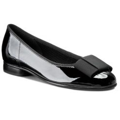 Baleriny Gabor. Czarne baleriny Gabor, bez wzorów, bez obcasa. Za 389.99 zł.