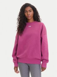 Under Armour Bluza Ua Rival 1386463 Różowy Oversize. Czerwone bluzy Under Armour, l, bez wzorów, z bawełny, bez kaptura. Za 199.99 zł.