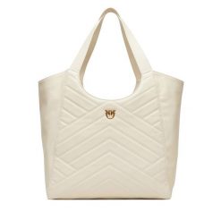 Torebka PINKO. Białe shopper Pinko, bez wzorów, bez dodatków. Za 1,549.00 zł.