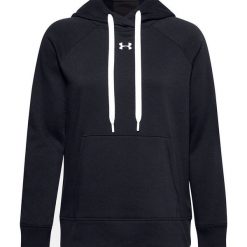 Bluza damska Under Armour Rival Fleece Hb Hoodie czarna. Białe bluzy Under Armour, s, bez wzorów, bez kaptura. Za 175.73 zł.