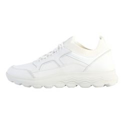 Kapcie GEOX D SPHERICA Biały. Białe obuwie domowe Geox, bez wzorów, bez zapięcia. Za 349.99 zł.