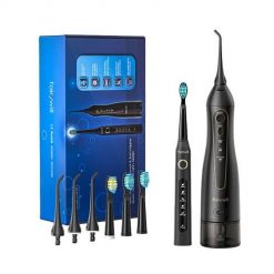 Szczoteczka soniczna do zębów z zestawem końcówek oraz irygatorem FairyWill FW-507+FW-5020E. Szczoteczki soniczne FairyWill. Za 149.00 zł.