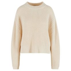 Damski sweter oversize Urban Classics Wide Basic. Białe swetry Urban Classics, na zimę, bez wzorów, bez ramiączek. Za 191.00 zł.
