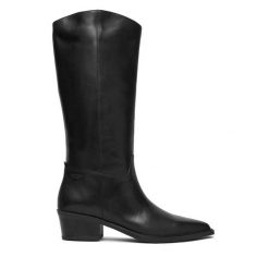 Kozaki Vagabond Shoemakers. Czarne kozaki Vagabond Shoemakers, bez obcasa, na płaskiej podeszwie, bez zapięcia. Za 1,089.00 zł.