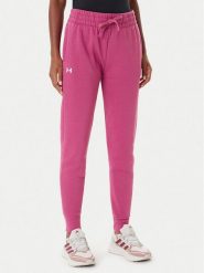 Under Armour Spodnie dresowe Ua Rival 1379438 Różowy Loose Fit. Czerwone spodnie dresowe Under Armour, l, bez wzorów, z bawełny. Za 219.99 zł.