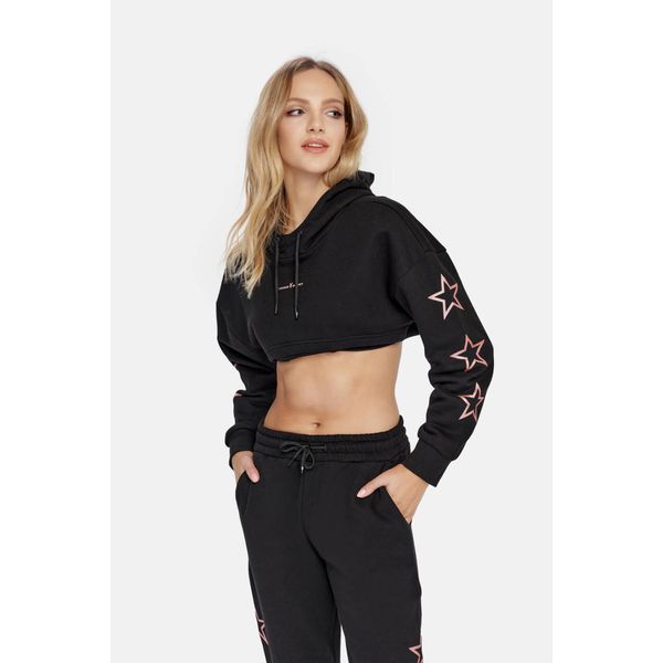 Bluza fitness damska Cardio Bunny Stars. Czarne bluzy Cardio Bunny, l, bez wzorów, bez kaptura. Za 119.00 zł.