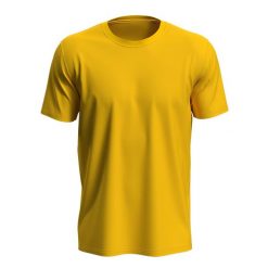 Koszulka Unisex Dla Dorosłych Lux. Żółte bluzki STEDMAN, l, bez wzorów, sportowe, bez kołnierzyka, bez ramiączek. Za 45.99 zł.