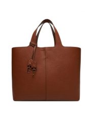 Elisabetta Franchi Torebka BS-57A-52E2 Brązowy. Brązowe shopper Elisabetta Franchi, bez wzorów, ze skóry, bez dodatków. Za 1,479.00 zł.