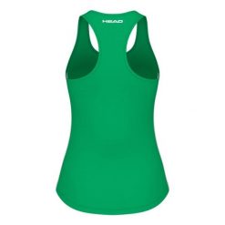 Koszulka bez rękawów damska SPIRIT Tank Top. Zielone koszulki sportowe Head, bez wzorów, bez ramiączek. W wyprzedaży za 168.00 zł.