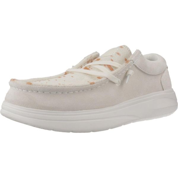 Buty HEY DUDE WENDY X LUXE Biały. Białe trekkingi Hey Dude, ze skóry, trekkingowe. Za 301.99 zł.
