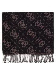 GUESS Damski szalik z dzianiny Kobiety Sztuczne włókno czarny wzorzysty, ONE SIZE. Czarne szaliki Guess, z aplikacjami, z dzianiny. Za 229.95 zł.