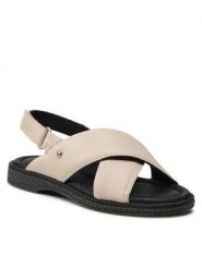 Sandały Pikolinos. Brązowe sandały Pikolinos, bez wzorów, bez obcasa, na płaskiej podeszwie, bez zapięcia. Za 359.99 zł.