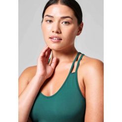 Koszulka Casal V-Neck Racerback Sportowa Damska Oddychająca do Jogi. Zielone koszulki sportowe Casall, bez wzorów, bez ramiączek, na jogę i pilates. Za 159.00 zł.