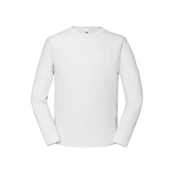 Koszulka Z Długim Rękawem Unisex Adult Iconic 190. Białe bluzki FRUIT OF THE LOOM, xl, bez wzorów, sportowe, bez kołnierzyka, bez ramiączek. Za 50.99 zł.