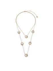 Guess Naszyjnik JUBN05 581JW Złoty. Żółte naszyjniki Guess, metalowe. Za 809.99 zł.