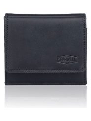 SPARWELL Skórzany portfel "Nakia" w kolorze czarnym - 10,5 x 9 x 2,5 cm rozmiar: onesize. Czarne portfele SPARWELL, bez wzorów, z materiału. Za 65.99 zł.