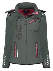 Canadian Peak Kurtka softshellowa "Reineak" w kolorze szaro-różowym rozmiar: M. Różowe kurtki sportowe Canadian Peak, m, bez wzorów, bez kaptura, outdoorowe. Za 254.95 zł.
