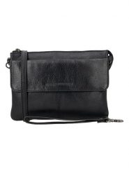 HIDE & STITCHES Skórzana torebka w kolorze czarnym - 23 x 16 x 4 cm rozmiar: onesize. Czarne torby na ramię HIDE & STITCHES, bez wzorów, z materiału, na ramię, bez dodatków. Za 217.99 zł.