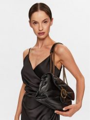 PINKO Torebka Love Classic Puff Cl AI 23-24 PLTT 100038 A0F2 Czarny. Czarne torebki klasyczne Pinko, bez wzorów, ze skóry, bez dodatków. Za 1,779.00 zł.