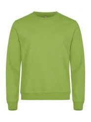 Clique Basic Roundneck bluza unisex, materiał antymechaceniowy – light green. Zielone bluzy CLIQUE, m, bez wzorów, z bawełny, bez kaptura. Za 157.03 zł.